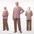 PIERRE CARDIN LADIES LONG SLEEVE BLOUSE [RELAXED FIT] PC0190