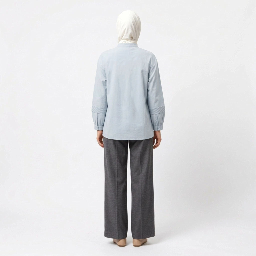 PIERRE CARDIN LADIES LONG SLEEVE BLOUSE [RELAXED FIT] PC0191