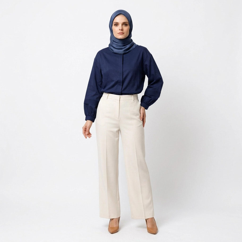 PIERRE CARDIN LADIES LONG SLEEVE BLOUSE [RELAXED FIT] PC0191