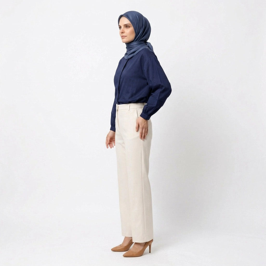 PIERRE CARDIN LADIES LONG SLEEVE BLOUSE [RELAXED FIT] PC0191