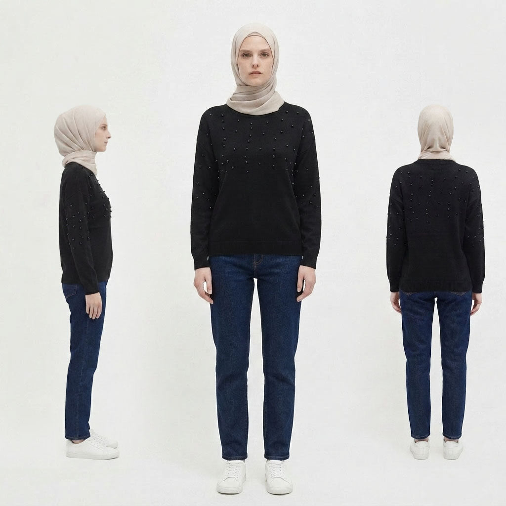 PIERRE CARDIN LADIES LONG SLEEVE SWEATER [RELAXED FIT] PC0122