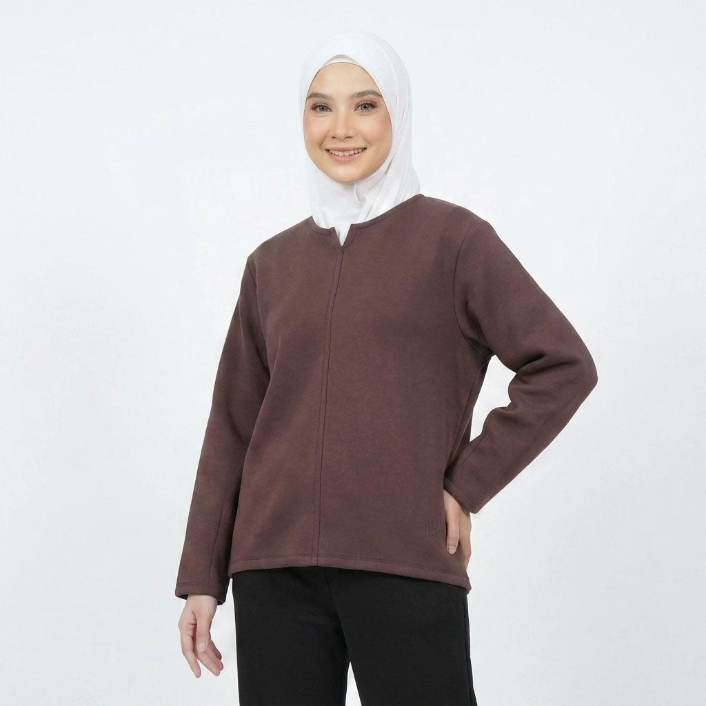 PIERRE CARDIN LADIES LONG SLEEVE BLOUSE [RELAXED FIT] PC0098