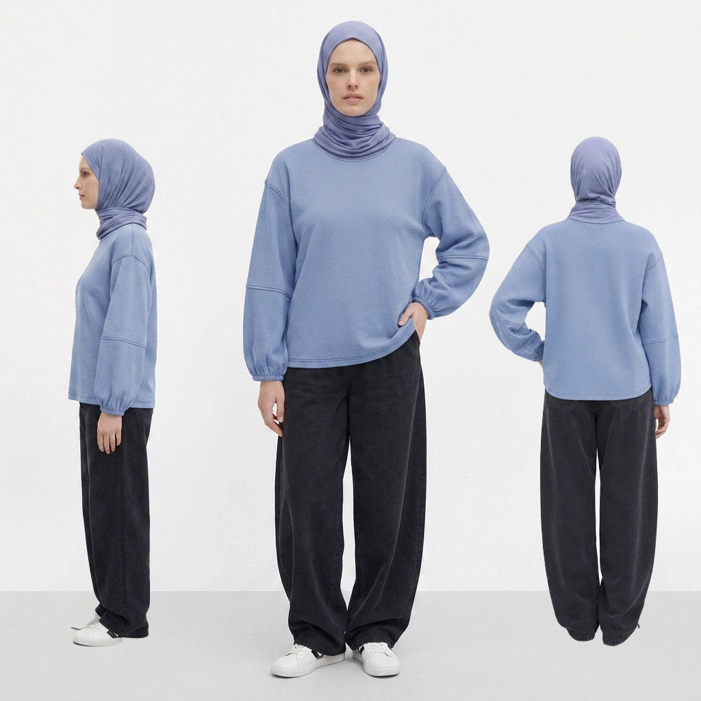 PIERRE CARDIN LADIES LONG SLEEVE ROUNDNECKTEE [RELAXED FIT] PC0095