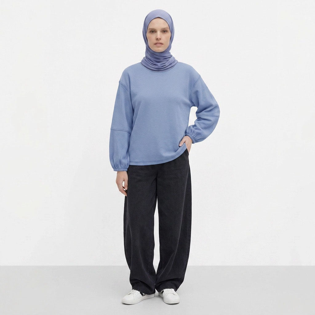 PIERRE CARDIN LADIES LONG SLEEVE ROUNDNECKTEE [RELAXED FIT] PC0095