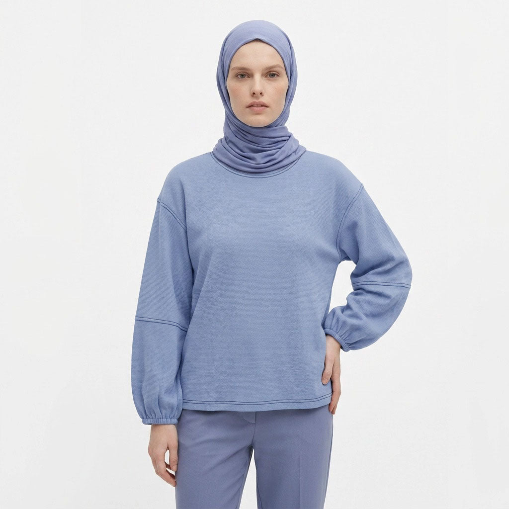 PIERRE CARDIN LADIES LONG SLEEVE ROUNDNECKTEE [RELAXED FIT] PC0095