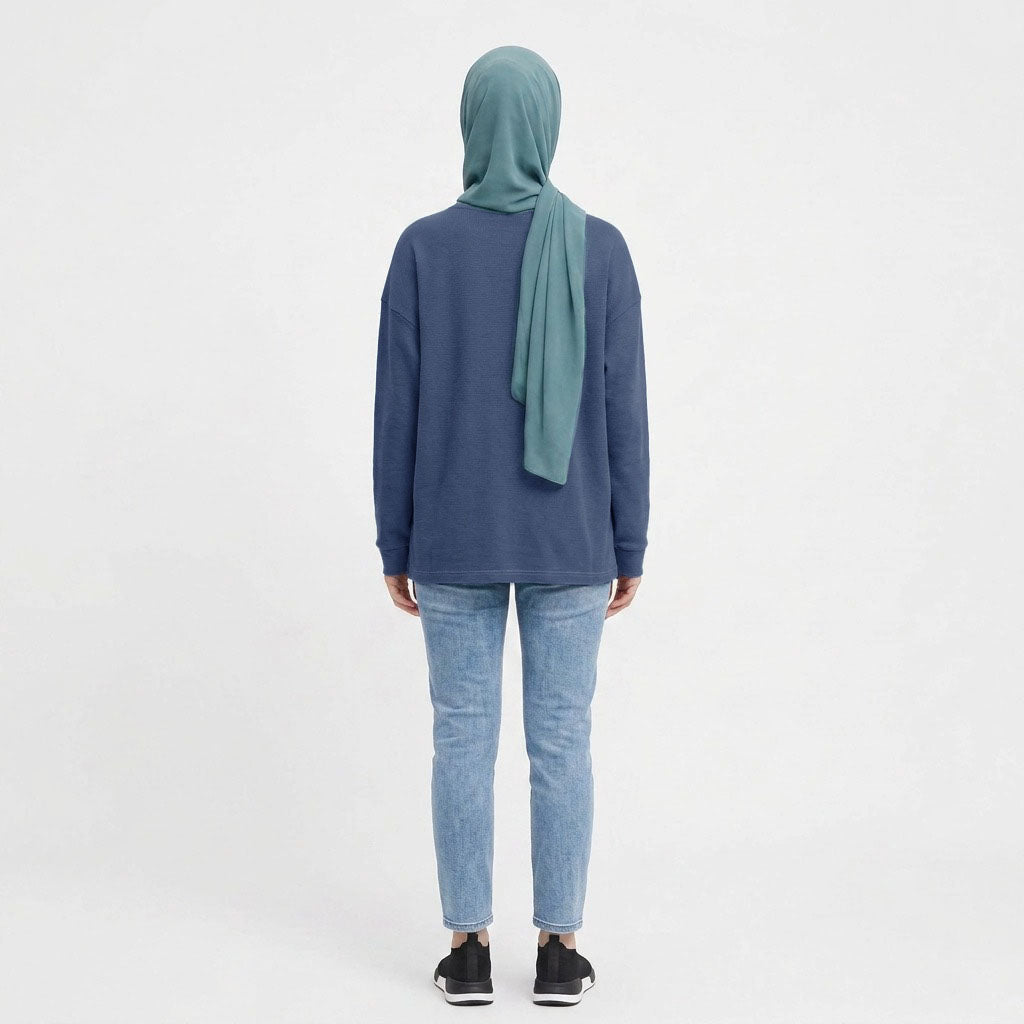 PIERRE CARDIN LADIES LONG SLEEVE ROUNDNECKTEE [RELAXED FIT] PC0096