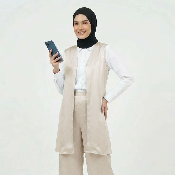 PIERRE CARDIN LADIES SLEEVELESS VEST [RELAXED FIT] PC0057