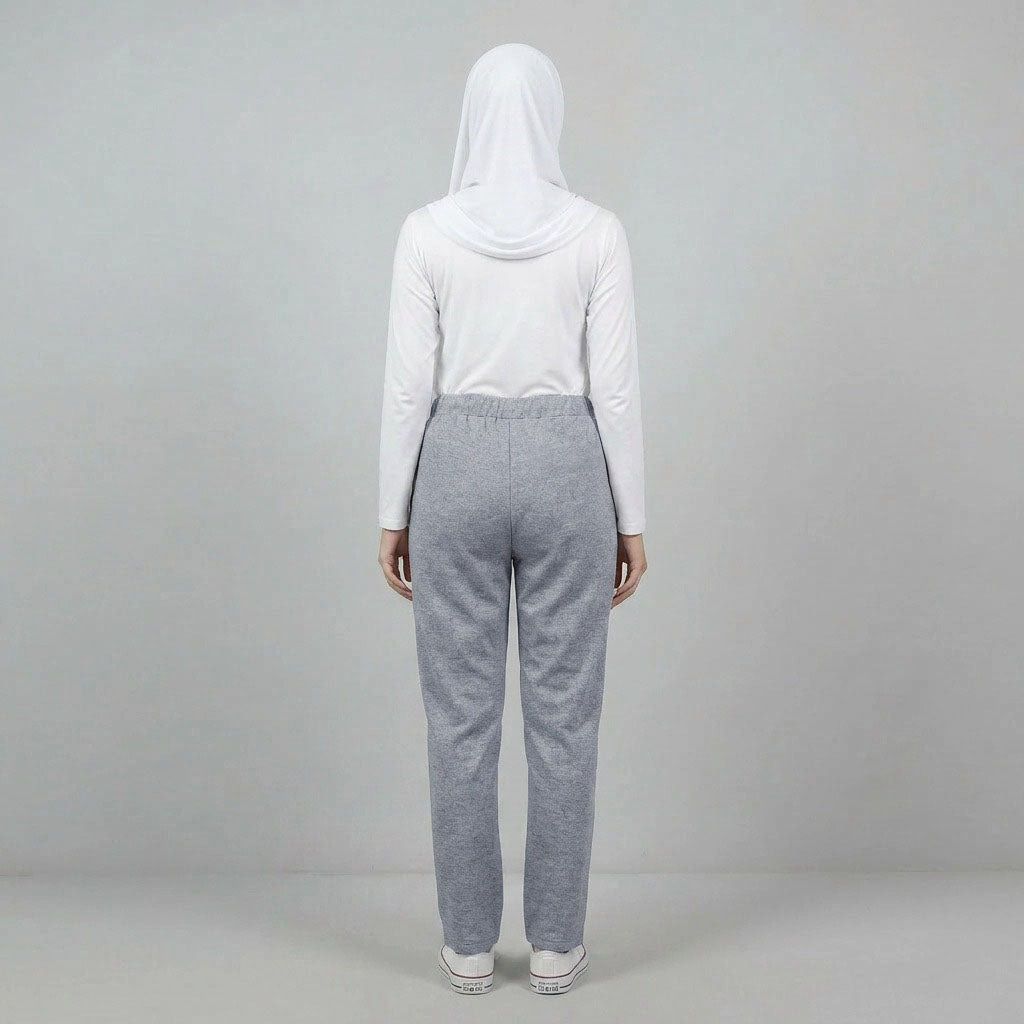 PIERRE CARDIN LADIES ELASTIC WAIST LONG PANTS [SLIM STRAIGHT] PC0087