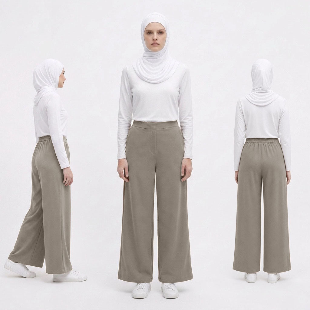 PIERRE CARDIN LADIES LONG PANTS [WIDE STRAIGHT] PC0093
