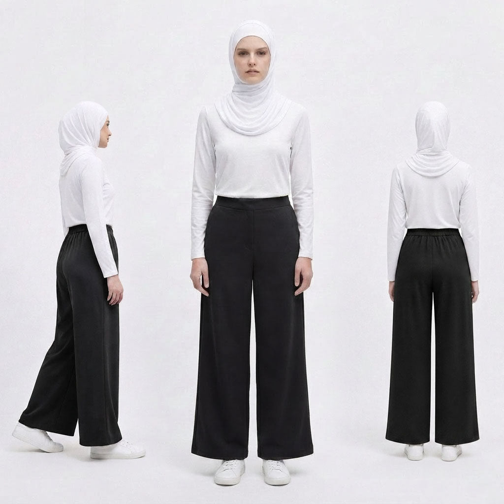 PIERRE CARDIN LADIES LONG PANTS [WIDE STRAIGHT] PC0093