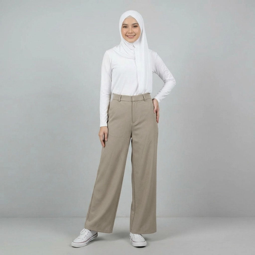 PIERRE CARDIN LADIES LONG PANTS [WIDE STRAIGHT] PC0071