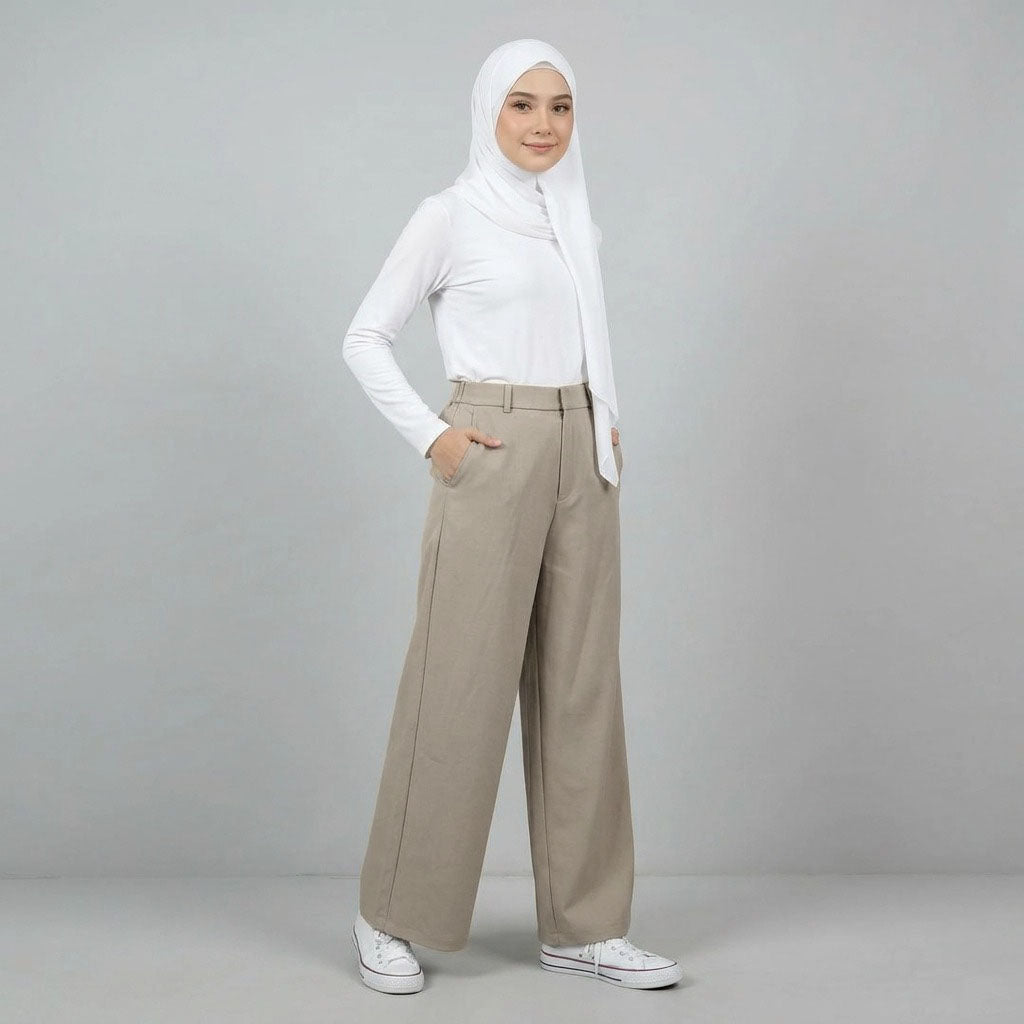 PIERRE CARDIN LADIES LONG PANTS [WIDE STRAIGHT] PC0071