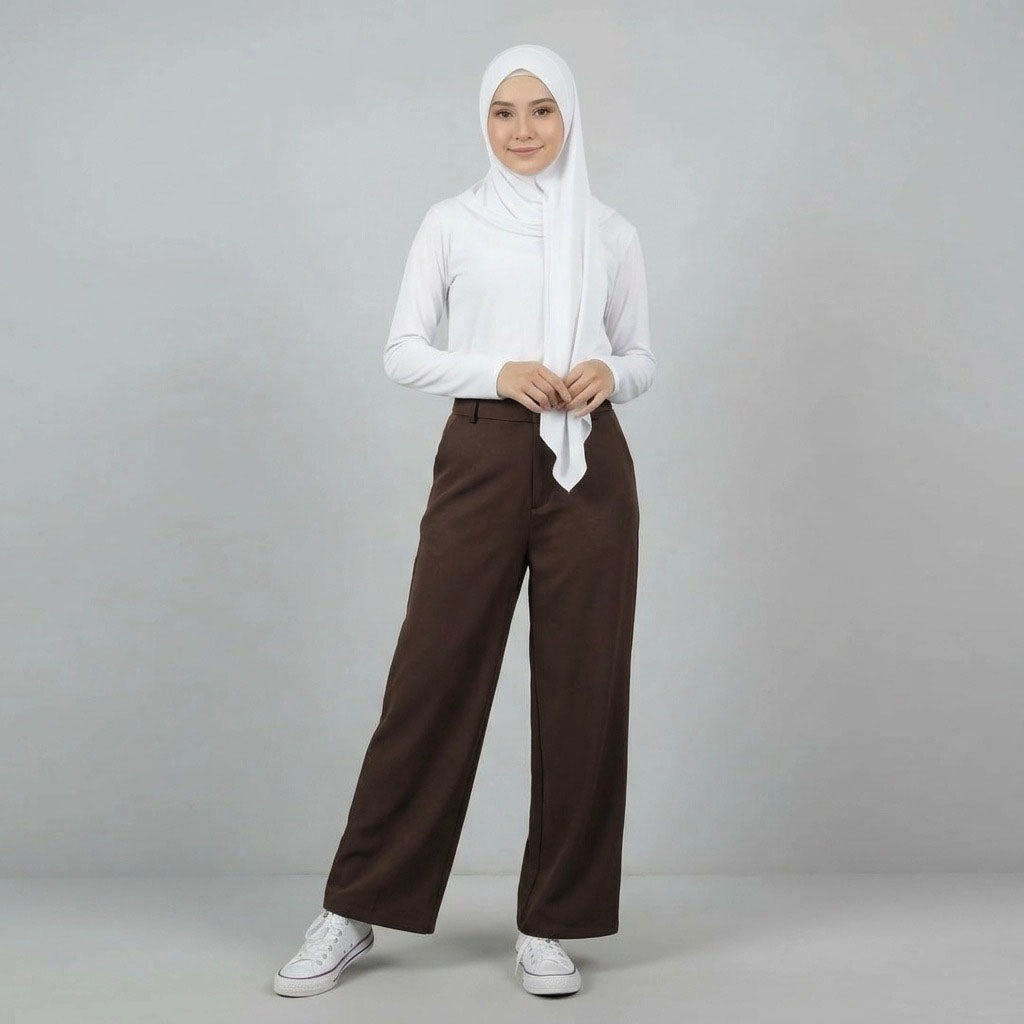 PIERRE CARDIN LADIES LONG PANTS [WIDE STRAIGHT] PC0071