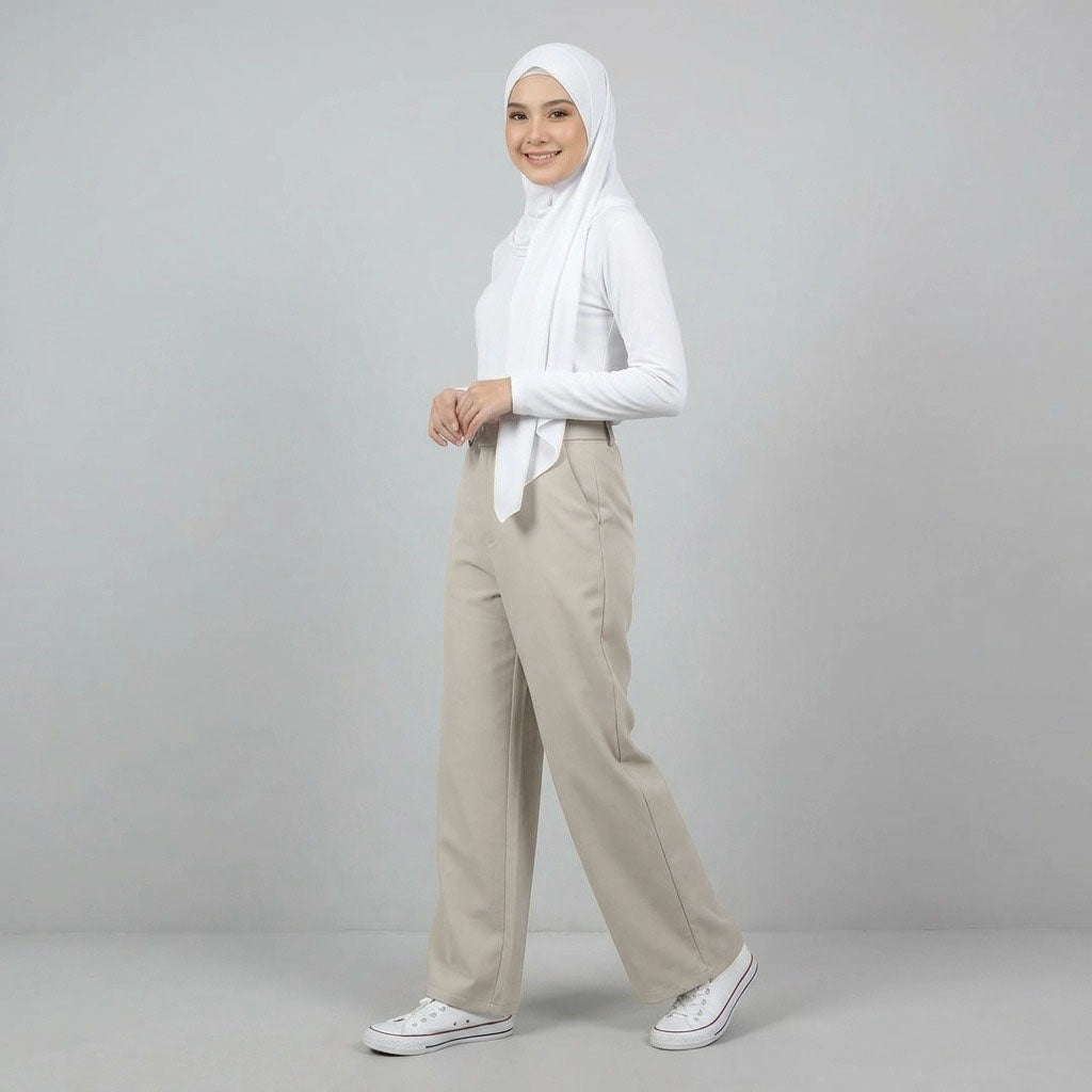 PIERRE CARDIN LADIES LONG PANTS [WIDE STRAIGHT] PC0071