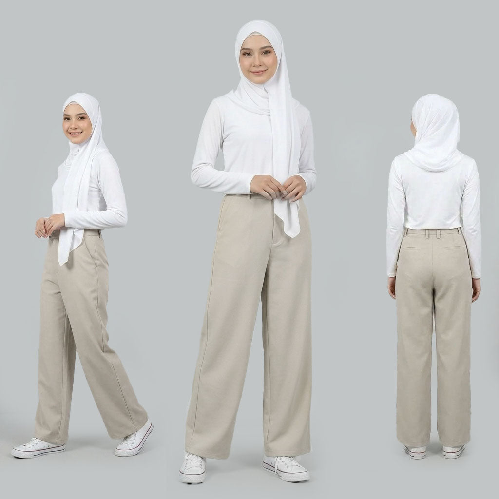 PIERRE CARDIN LADIES LONG PANTS [WIDE STRAIGHT] PC0071