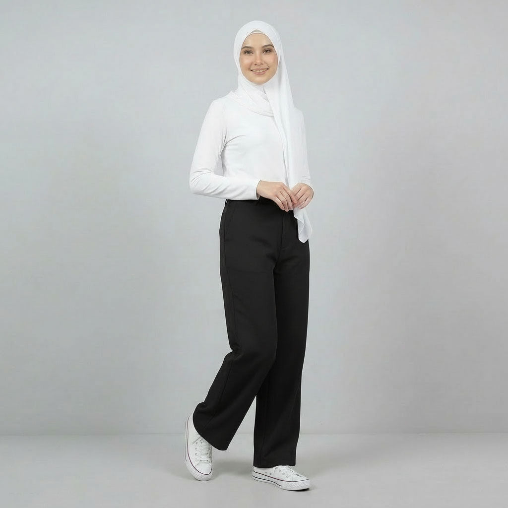 PIERRE CARDIN LADIES LONG PANTS [WIDE STRAIGHT] PC0071