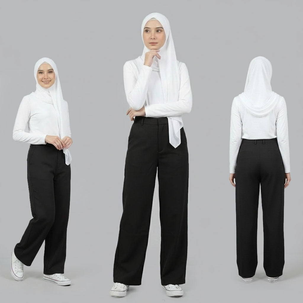 PIERRE CARDIN LADIES LONG PANTS [WIDE STRAIGHT] PC0071